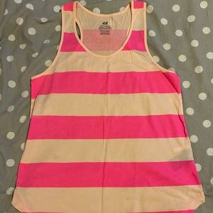 Pink and coral tank top